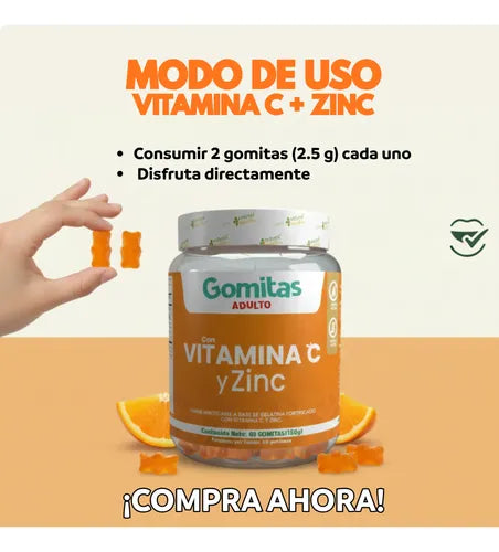 Gomas Con Vitamina C Y Zinc