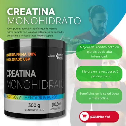 Creatina Monohidrato X 300 Gramos